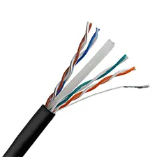 Cat 6 550MHz Unshielded Wire - /ft. Nest in Box (Black)