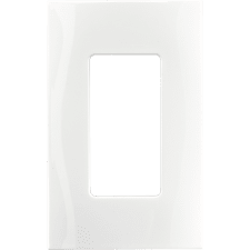 1 Gang Faceplate - White