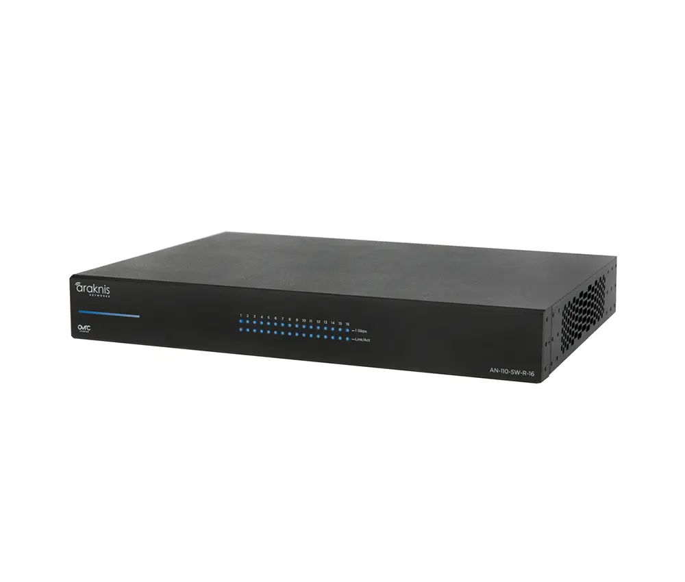 110 Series Unmanaged+ Gigabit Switch | 16 Rear Ports