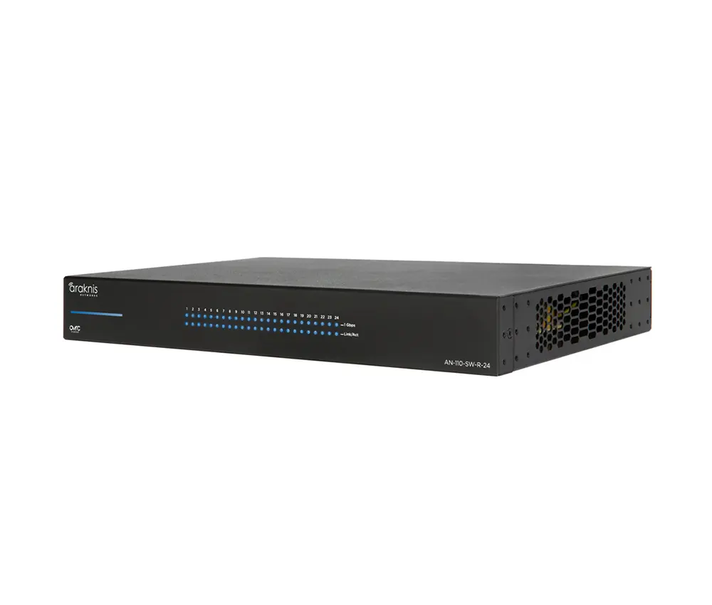 110 Series Unmanaged+ Gigabit Switch | 24 Rear Ports