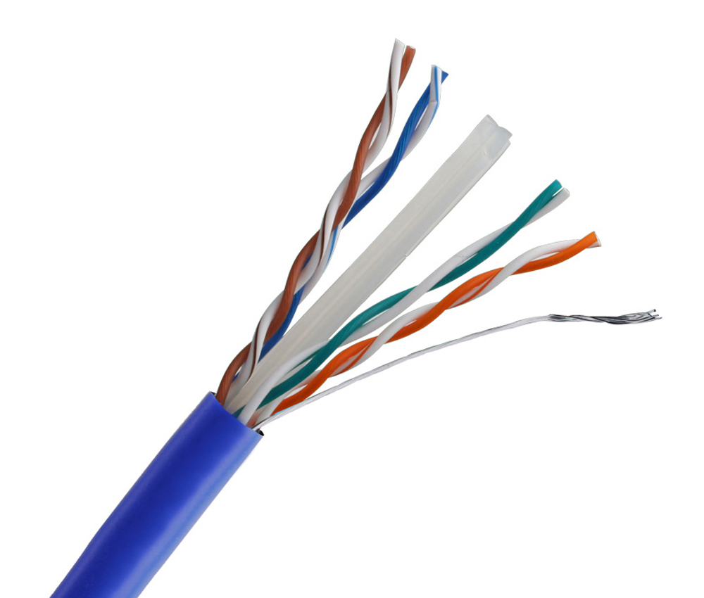 Cat 6 550MHz Unshielded Wire /ft. Nest in Box (Blue)