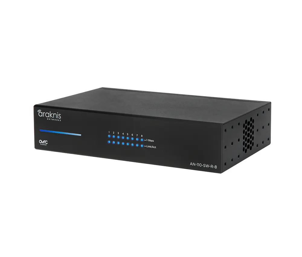 110 Series Unmanaged+ Gigabit Switch | 8 Rear Ports