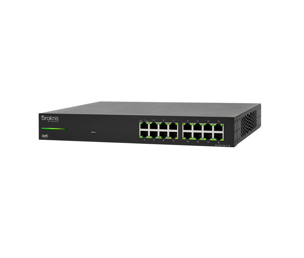 110 Series Unmanaged+ Gigabit Switch | 16 Front Ports