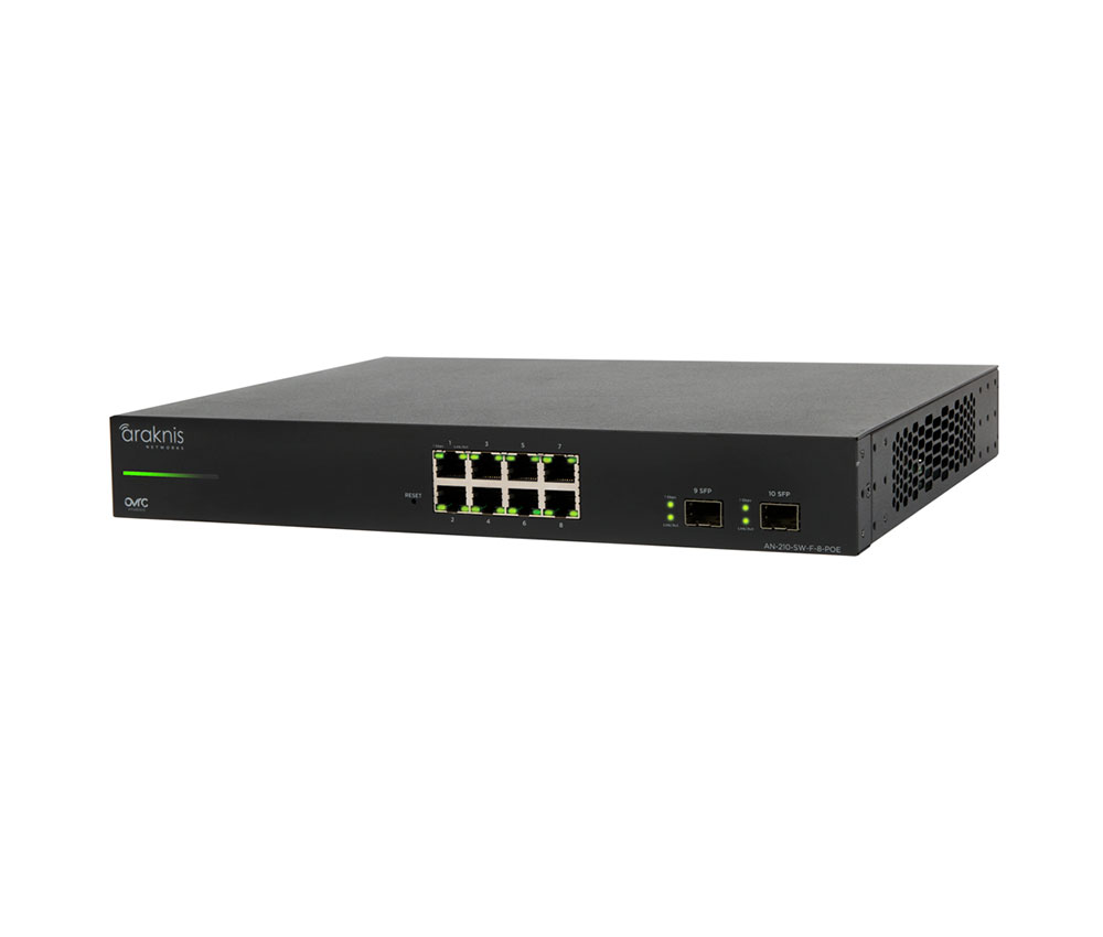 210 Series Websmart Gigabit Switch with Partial PoE+ | 8 + 2 Front Ports
