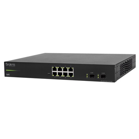 220 Series L2 Managed Gigabit Switch with Partial PoE+ | 8 + 2 Front Ports