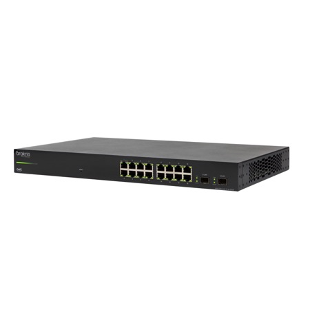 220 Series L2 Managed Gigabit Switch with Partial PoE+ | 16 + 2 Front Ports