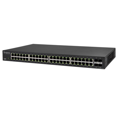 220 Series L2 Managed Gigabit Switch with Partial PoE+ | 48 + 4 Rear Ports