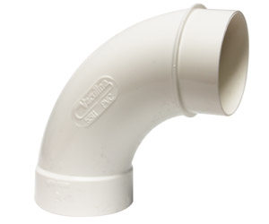 [765511W] 90° Sweep Elbow Spigot